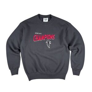 Vintage 1998 Atlanta Falcons NFC Champions Sweatshirt Men's Medium Lee Sport